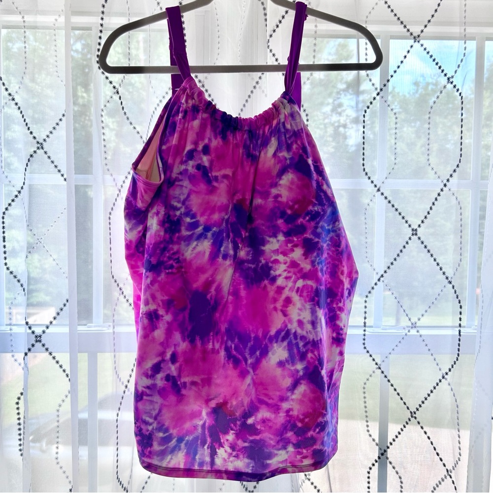 Swimsuits For All High Neck Tankini Top Plus Size 24